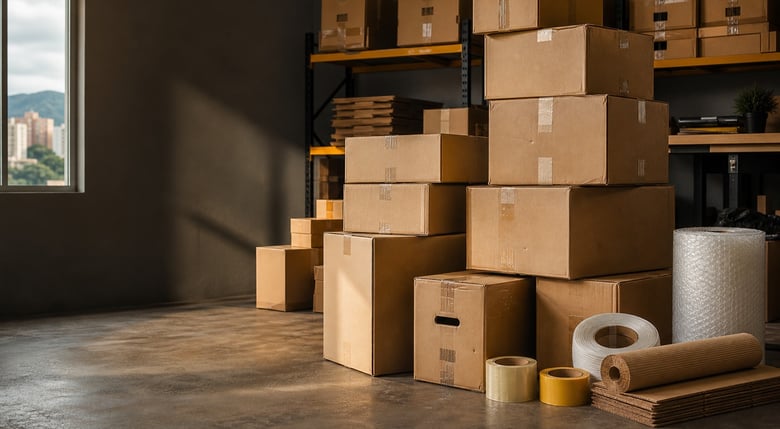 Cajas de cartón usadas en buen estado para mudanzas, trasteos y empresas en Bogotá