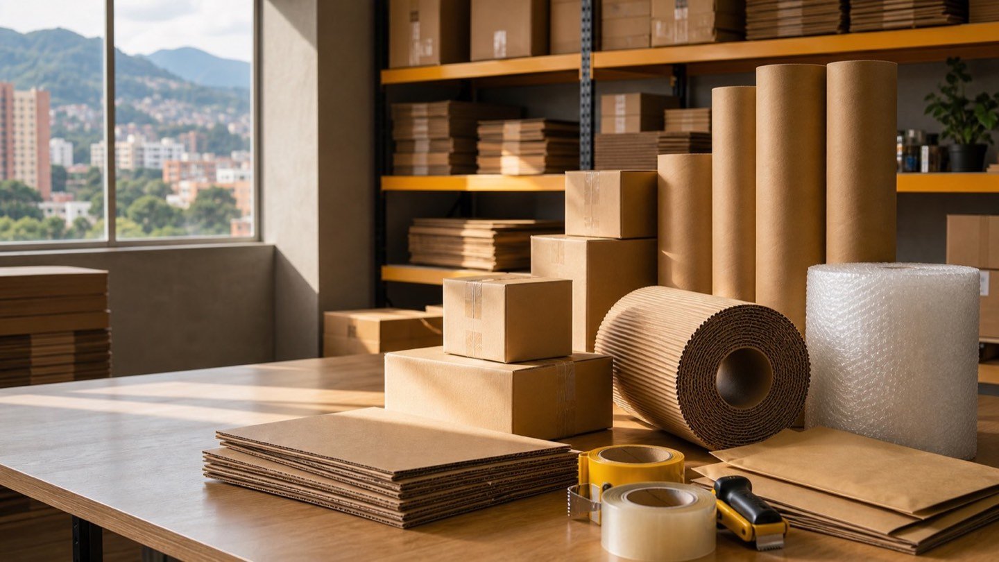 Guías de cajas de cartón, papel kraft y embalaje en Bogotá